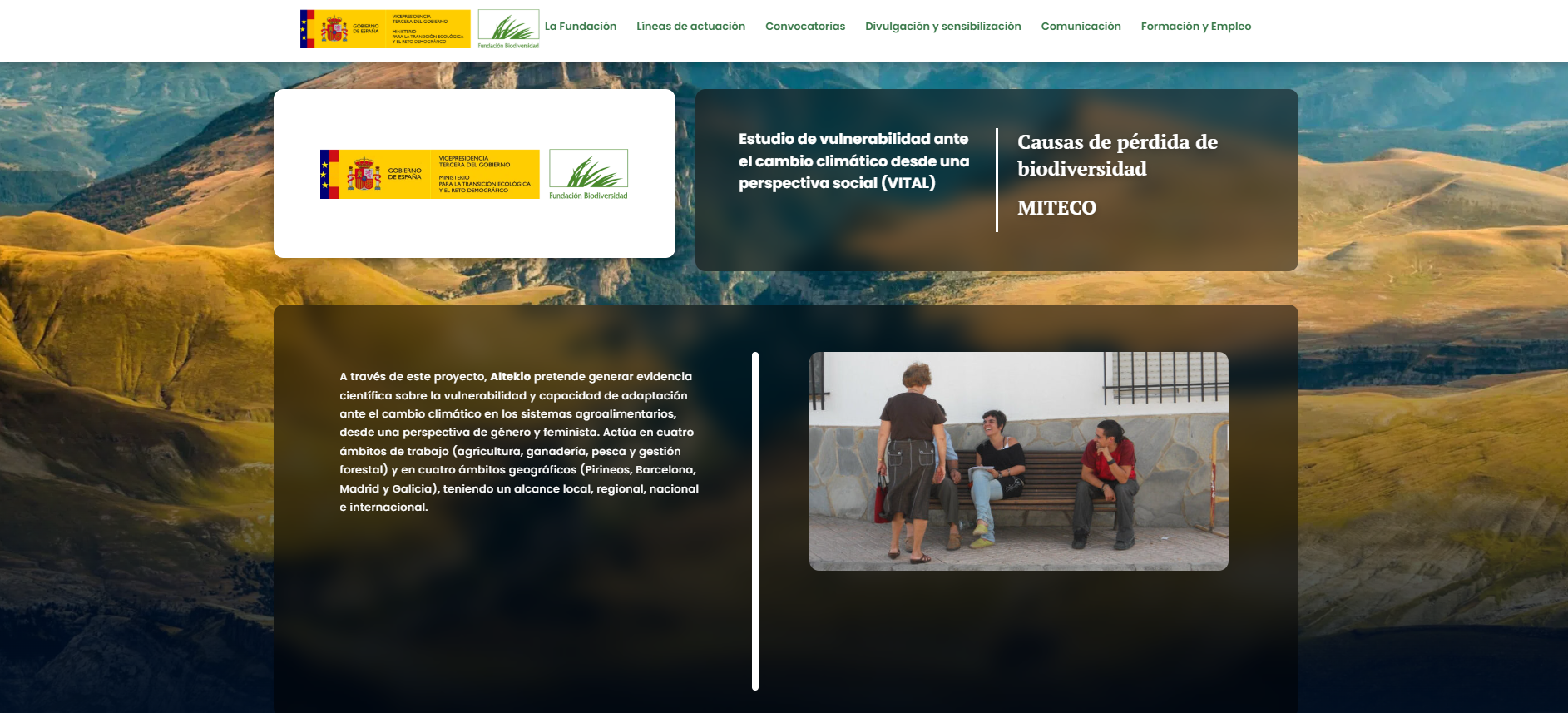 Estudio de vulnerabilidad ante el cambio climático desde una perspectiva social (VITAL)