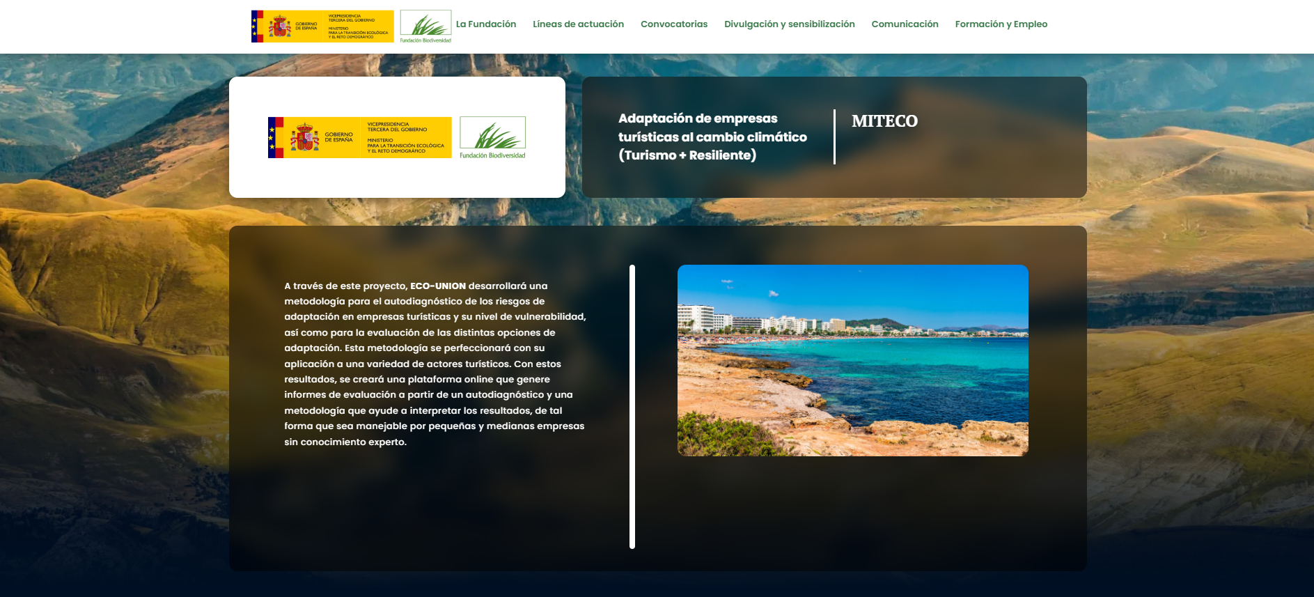 Adaptación de empresas turísticas al cambio climático (Turismo + Resiliente)