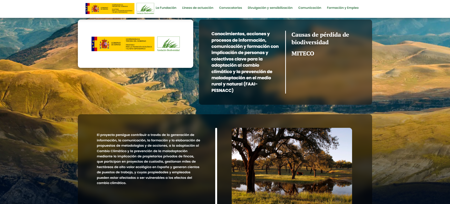 Conocimientos, acciones y procesos de información, comunicación y formación con implicación de personas y colectivos clave para la adaptación al cambio climático y la prevención de maladaptación en el medio rural y natural (FAAI-PESNACC)