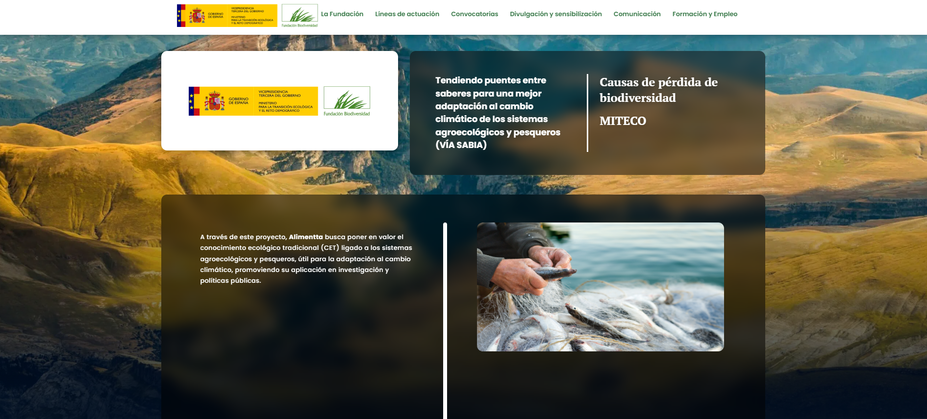 Tendiendo puentes entre saberes para una mejor adaptación al cambio climático de los sistemas agroecológicos y pesqueros (VÍA SABIA)