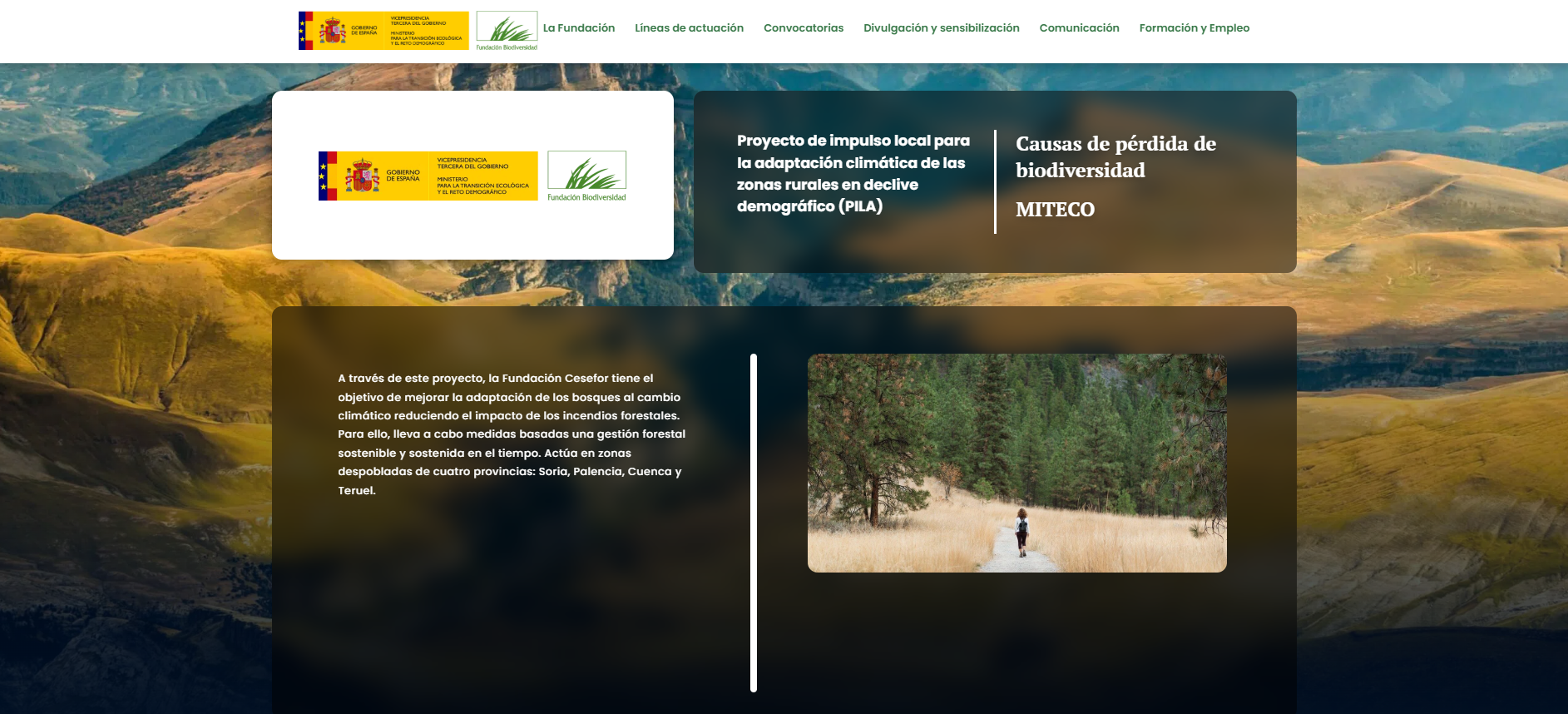 Proyecto de impulso local para la adaptación al cambio climático de las zonas rurales en declive demográfico (PILA)