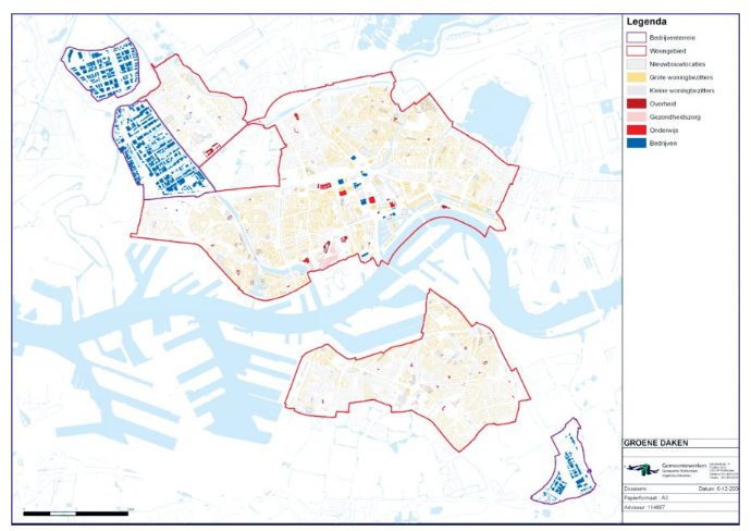 Green roofs Rotterdam, The Netherlands