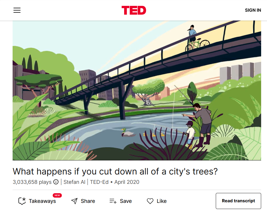 What happens if you cut down all of a city's trees?