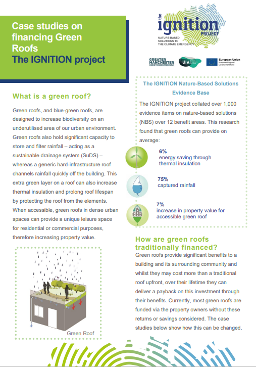Case studies on financing Green Roofs The IGNITION project