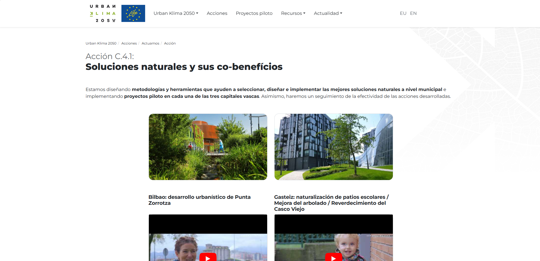 Soluciones naturales y sus co-benefícios