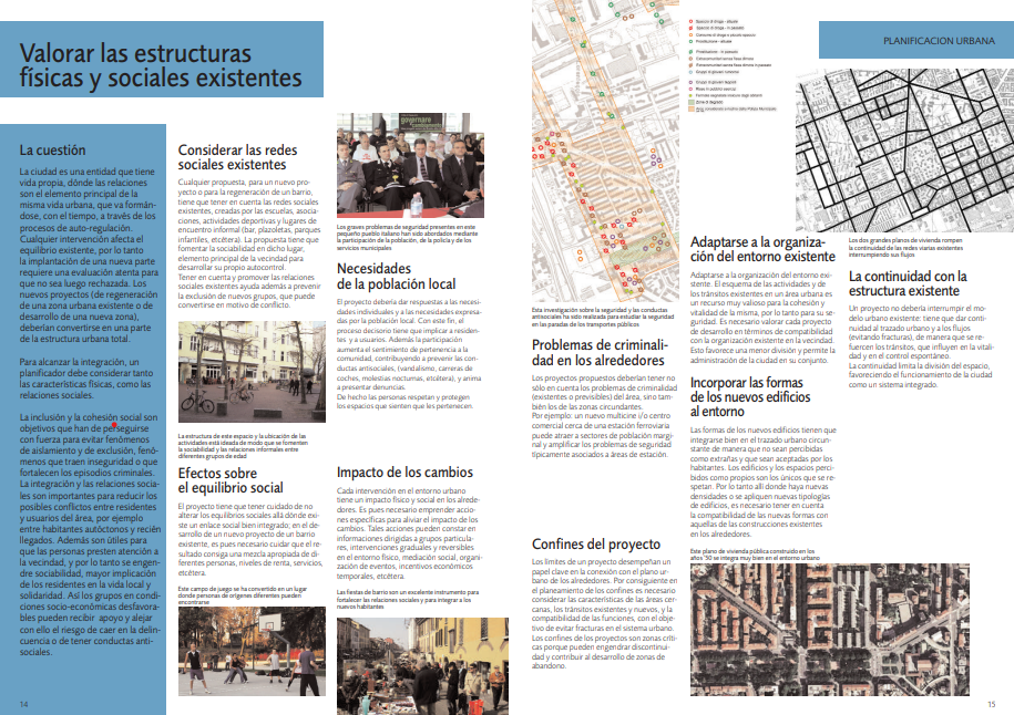 Planeamiento, diseño y gestión para espacios seguros - Manual